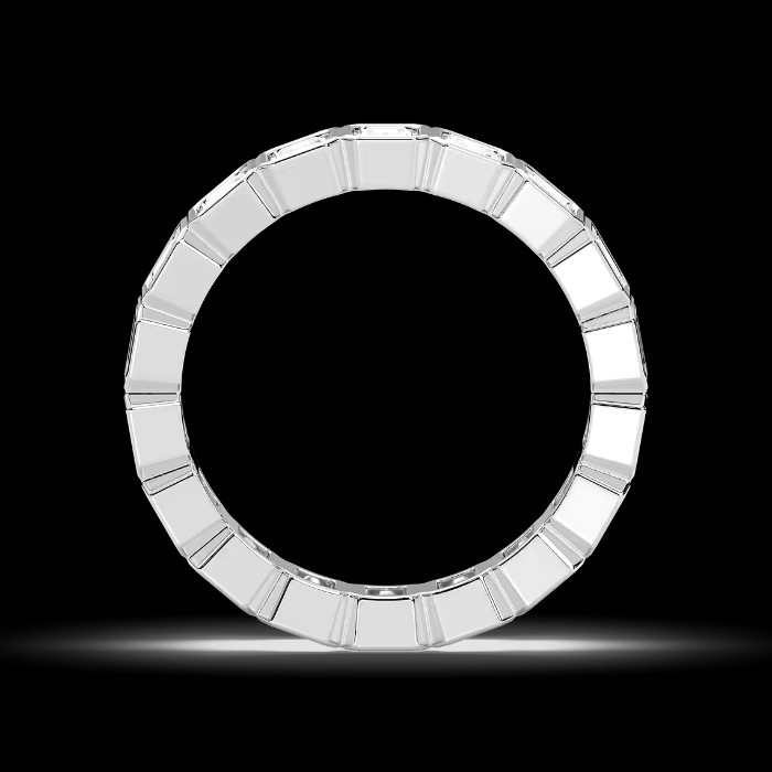 Bezel Set Radiant Eternity Band